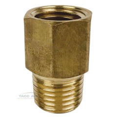 2 Pack 1/4″ Female X 1/4″ Male NPT Pipe Fitting Extender Adapter FIP X MIP Brass