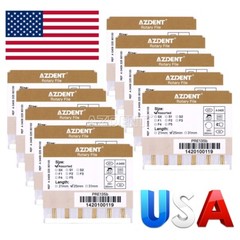 10Pack Dental Endo NITI Rotary Files Gold Taper Engine Use Assorted 25m SX-F3