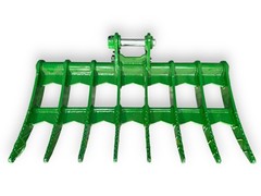 JMA 48in Mini Excavator Brush Rake 4.5-6.5 Ton 45mm Pin-On Land Clearing Grapple