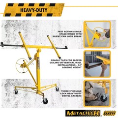 48″ Drywall Panel Hoist Jobsite Sheetrock Lift for Wall Ceiling