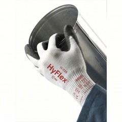 6 Pairs Large HyFlex® 11-735 Size 9, ABR 6, A4 Cut Resistant Gloves Polyurethane