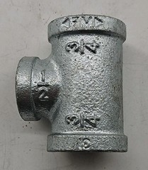 STZ – 3/4″ x 3/4″ x 1/2″ Galvanized Reducing Tee – Lot of 20