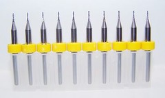 (10) 0.70mm (.0276″) 2 FLUTE MICRO CARBIDE ENDMILLS 1600.0276.120