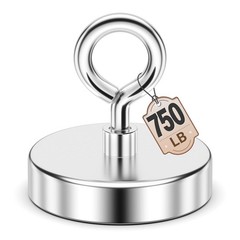 FINDMAG 2.95’’ Fishing Magnets, 750 LBS Pulling Force Neodymium Rare Earth
