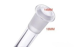 2 PACK 6 Cuts Glass Water Pipe Downstem Diffuser 14MM To 18MM 2.5″ To 6″ Length