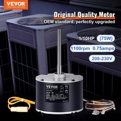 Durable Condenser Motor 1/10HP 208-230V 1100RPM Long Service Life