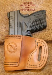 Gary C’s Leather Avenger OWB RH Holster for Springfield XDS 9mm /.40 cal 3.3″