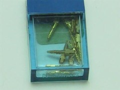 Dentatus Gold Plated Dental Screw Posts S5 Refill 12/box Short Sweden