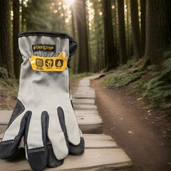 Firm Grip Heavy Duty Utility Gloves, Touch Screen, Duck Canvas – Grey/Black M/L
