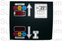 KEYPAD, DUAL POCKET .25 CENTS FOR AMERICAN DRYER – 112562