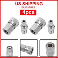 4X PCP 8mm Quick-Release Disconnect Coupler 1/8-NPT Fitting 2 Male & 2 Female