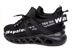 Wapales Steel Toe Safety Work Knit Comfort Sneakers Men’s Size 14.0 M, Black