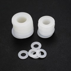 650Pcs White Nylon Flat Washer Assortment Kit M2-M10 Household Electrical