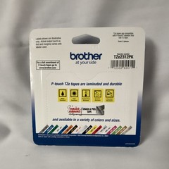 Brother TZe-2312PK Label Tape 1/2 in White Thermal TZE Series Value Pack. New