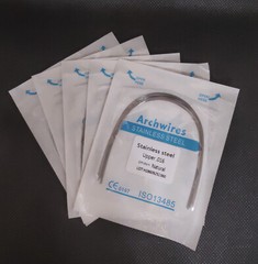 Dental Orthodontic Arcos Stainless Steel Arch Wires Round Wires Nature 10pc/pack