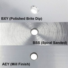 TACO Marine 4″ Round Radiused Edge 4 Hole Pad Mill Finish F32-4440AEY
