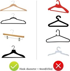 Garment Colored Blank Hanger Size Marker Snap On Hanger Tag 100Pcs