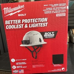 Milwaukee Bolt Full Brim Vented Safety Helmet Type 2 Class C Black
