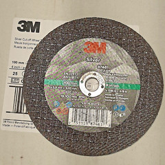 (25) 3M Silver Cut-Off Wheel 87461 T1 – 4″ x .035″ x 3/8″ – 60 Grit Metal Cut