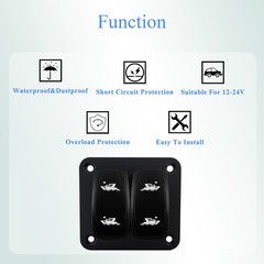 IP67 Trim Tabs Toggle Marine Switch Replacement Momentary 12V,Free shipping