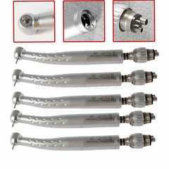 5 Dental Standard Head High Speed Handpiece with Quick Coupler 4Hole Coupling