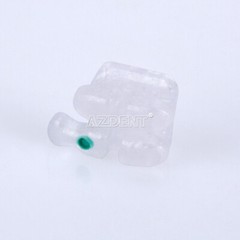 AZDENT Dental Orthodontic Ceramic Brackets MBT Roth 022/018 345 Hooks Braces