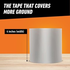 Gorilla Waterproof Patch & Seal Tape, Clear Tape, 4″ x 8′ (Pack of 1) Permanent