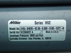 MILLER SERIES-HV2 HYDRAULIC CYLINDER HV2-84B2B-02.50-8.000-0100-S22T-0