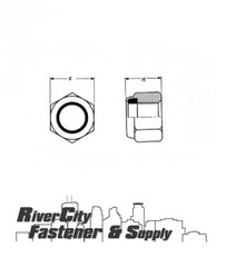 M10-1.5 Nylon Insert Lock Stop Nuts 10mm x 1.5 Nut nylock M10x1.5 Nuts Steel