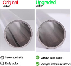 5 Pack 1/4 Inch OD 10 Inch Length 304 Stainless Steel Tube for Craft Hobby