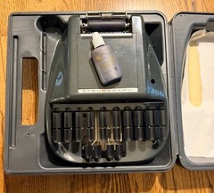 Vintage 1980’s Stenograph Court Reporter Shorthand Machine Case, Paper FREE SHIP