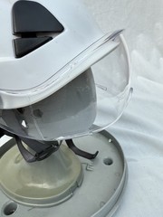 Malta Dynamics White Hard Hat With Clear Visor Type 1 Class C