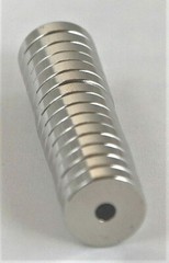 15 pcs Lot 1/2×1/8 x1/8 inch Neodymium Strong Rare Earth Ring Magnet N48-Magnets