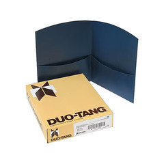 Duo-Tang Contour 2-Pocket Portfolio Folder, Drk Blue, 25/Box, 2 boxes 50 Folders