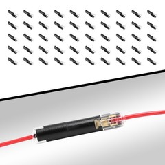 50PCS Plug-In Quick Wire Connector Kit 1-Pin Reusable Clamp Terminal Block US