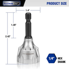 Deburring External Chamfer Tool, YG8 Carbide Blade, Deburring Drill Bit, Remove