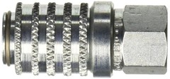 Parker PD242 Test Port Coupler 1/4 NPTF Steel 6000PSI SAE J1502 Compucheck