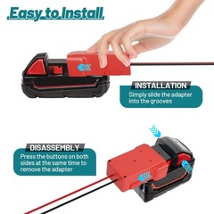 18V to 12V Step-Down Converter for Milwaukee M18 Battery, 240W DC 12V Regulator