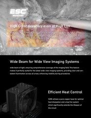 Endoscopy and Laparoscopy Light source with 150W LED and adapter for Storz Fiber