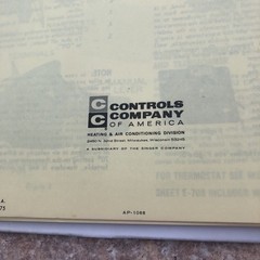 Various Controls Company AP Equip Oil Operating Service Instructions Manuals CC