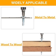 #1 Kit surtido de tornillos autorroscantes, tornillos para chapa de metal n.º 8