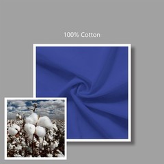TOPDesign 24-Pack Economical 16″x15″ Blue Cotton Tote Bag, Medium,