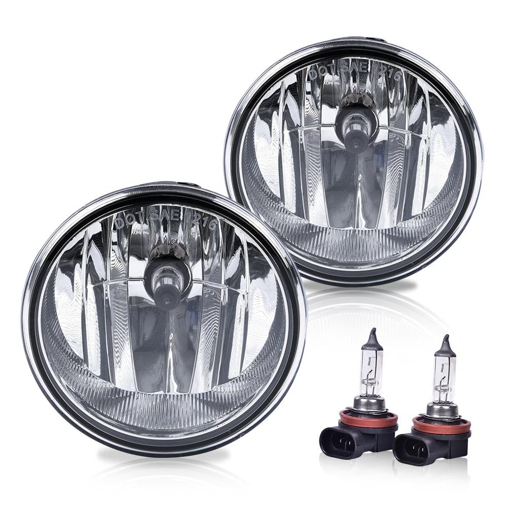 Fog Lights for 2006-2010 Front Bumper Driving Lamps Pair Clear Lens with Bulb