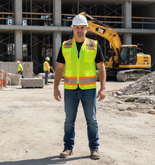 Yellow Two Tones Utility Safety Vest , ANSI/ ISEA 107-2015/ Photo ID Pocket