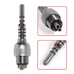 COXO Dental Fiber Optic LED 45 Degree Handpiece /Swivel Coupler 6 Hole Fit KAV