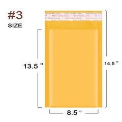 Any Size Kraft Bubble Mailers Shipping Padded Bags Mailing Envelope Self Seal