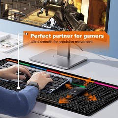 Keyboard Shortcut Mouse Pad, 31.5L x 11.8W inches, Windows