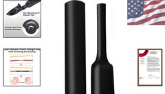 Marine Grade 1-1/4 Inch Waterproof Heat Shrink Tubing – 3:1 Shrink Ratio Black