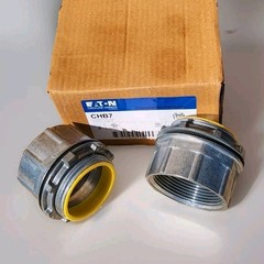 Lot of 2 Eaton Crouse-Hinds CHB7 2-1/2″ Commercial Hub For Wet Locations NEW