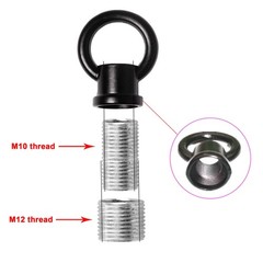2 Pack Hook Rings, M10/M12 Available, Light Fixture, Hanging, Ceiling, Loop